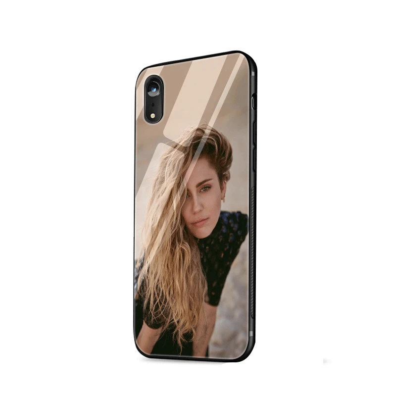Чехол для мобильного телефона стекло для iPhone XR X XS Max для iPhone 7 8 6 6s Plus 5 5S SE чехол Майли Сайрус