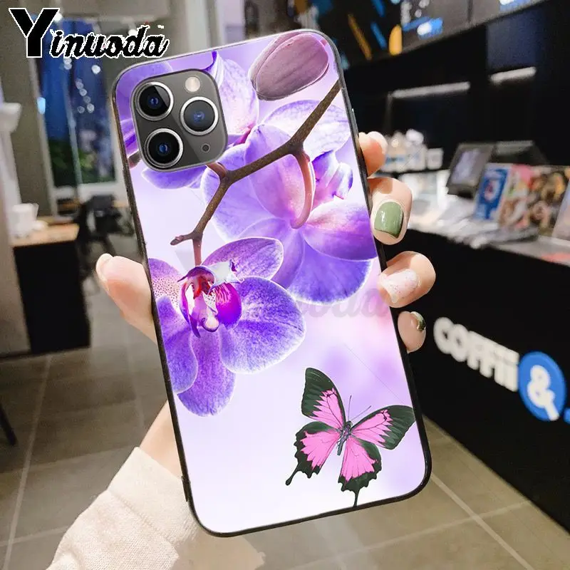 Yinuoda цветы орхидеи красочные Роскошные модные 2D чехол для телефона для iPhone 7plus X 6 6S 7 xs max xr 8 8Plus 5S 11pro чехол - Цвет: 13
