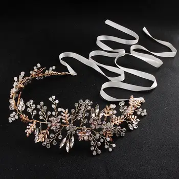 

Crystal Bridal Wedding headdress Hair Accessories Silver Rhinestone Leaf Hair Clips For Women For Women Wedding TS148