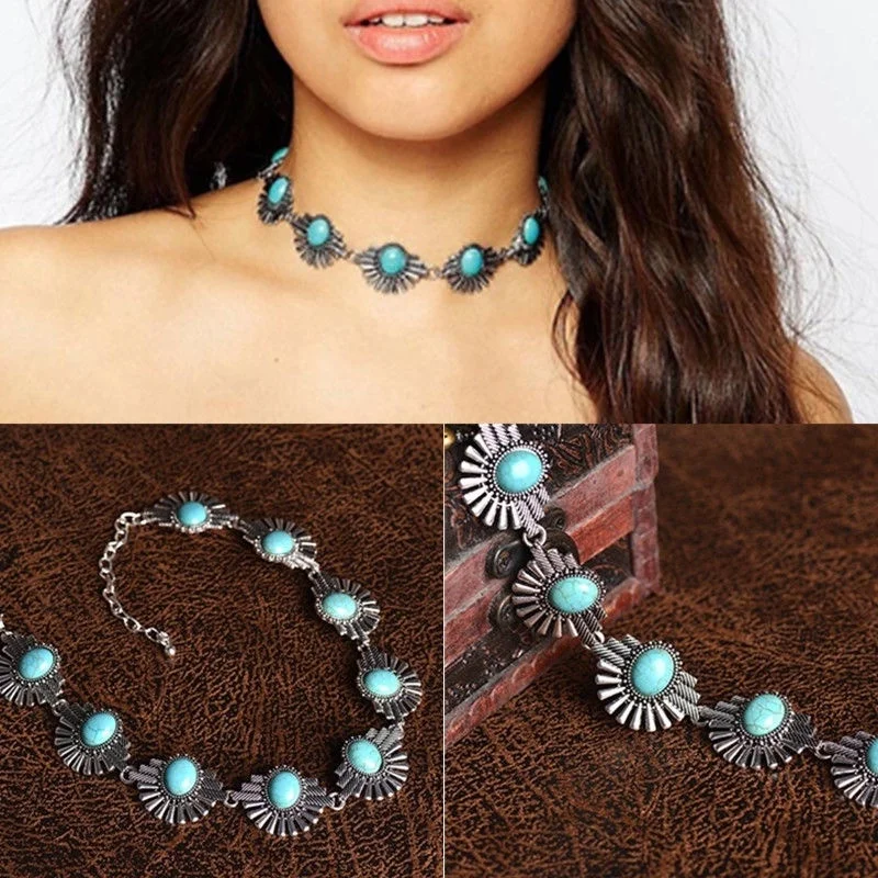 Women Charm Crystal Jewelry Pendant Chain Choker Chunky Statement Bib Necklace | Украшения и аксессуары