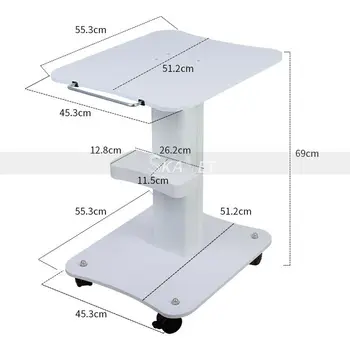 

Easy Operate 4 Smooth Casters Assembled Trolley High Capacity Holding Things Salon Trolley Beauty Cart