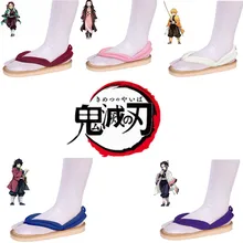 Chinelos para cosplay de anime demon slayer, sapatos kimetsu no yaiba kamado tanjirou