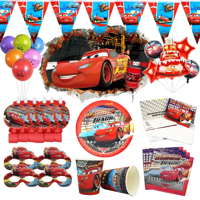 Disney mcqueen relâmpago carros bolo topper crianças meninos festa de  aniversário decoração do carro corrida tema do chuveiro do bebê decorações  do bolo brinquedos - AliExpress