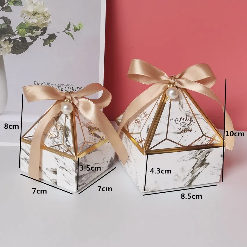 Драгоценный камень башня Бронзирующая коробка для конфет маленькая картонная коробка для свадебных карточек декоративная бумага подарочная коробка упаковка вечерние и праздничные принадлежности