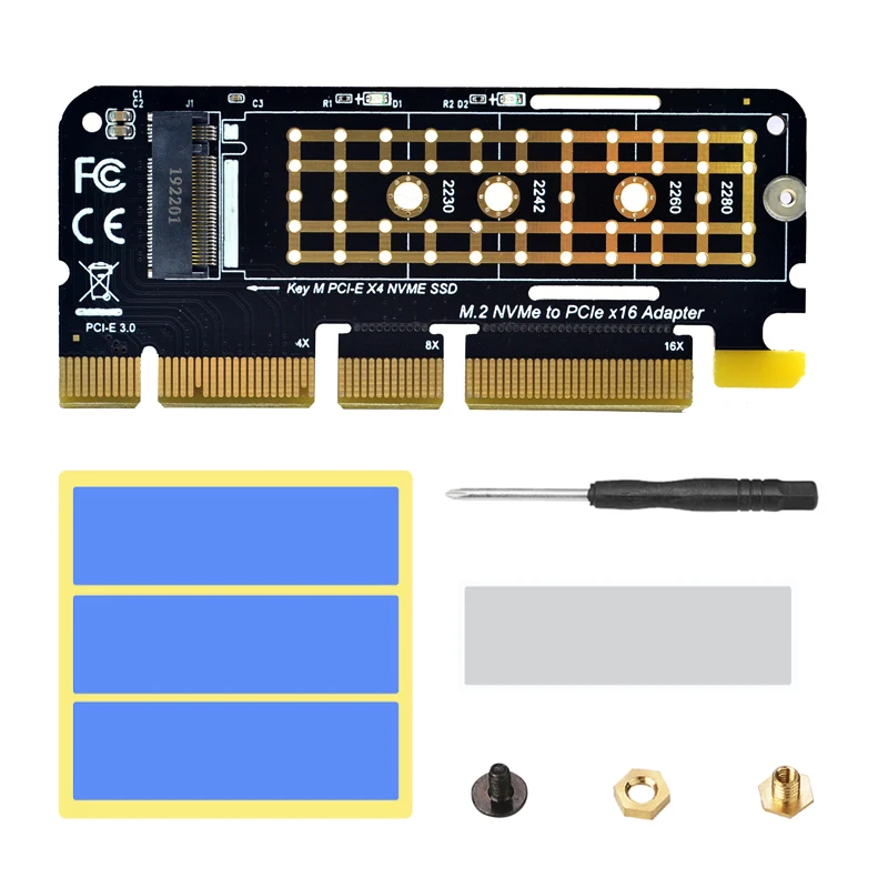 Адаптер NVME M.2 PCIE к M2 адаптер SSD PCI Express X16 X8 X4 Raiser E плата расширения новинка|Платы
