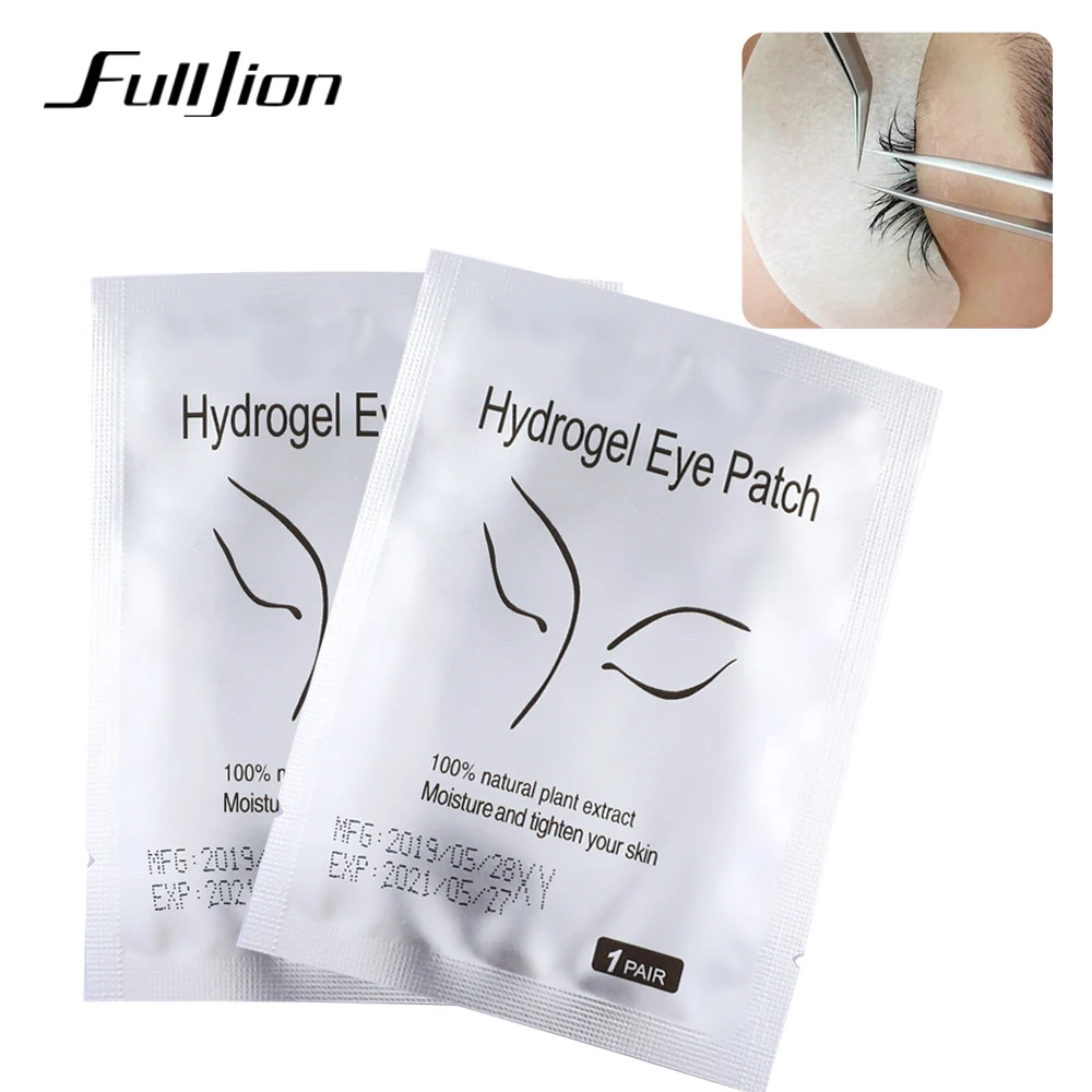 Fulljion 50 пар/лот патчи для наращивания ресниц под накладки для наращивания для глаз бумажные патчи без ворса наклейки Обертывания Макияж инструмент