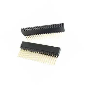 

10Pcs 2.54mm Pitch 2x20 Pin 40 Pin Female Double Row Long Pin Header Strip PC104 diy electronics