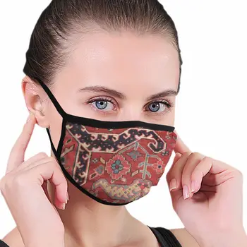 

Antique Partten print Black edge dust mask, suitable for outdoor sports activities, washable and reusable