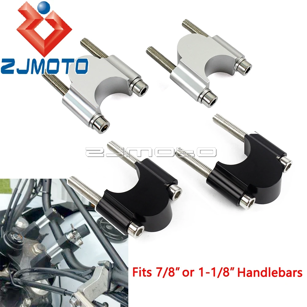 Handlebar Riser Kit 11/8" Bars 30mm Height Motorcycle ATV Dirt Bike