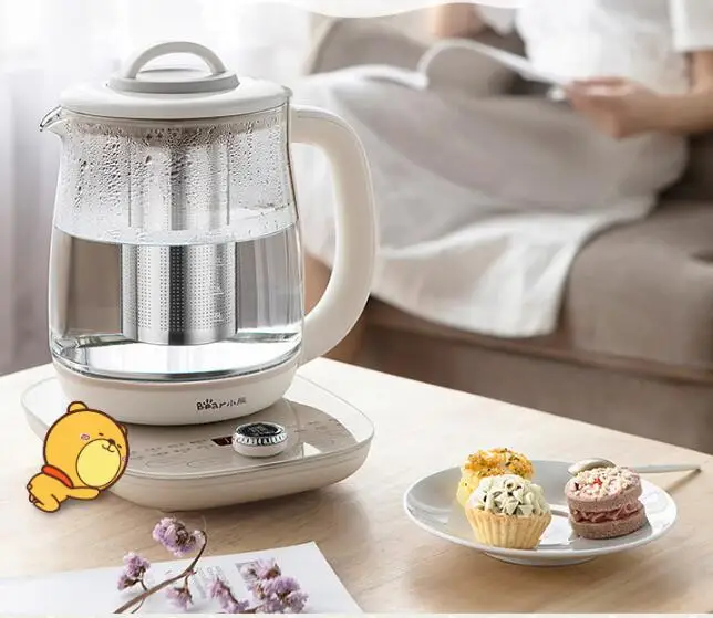 Household multi-functional small health pot office glass tea maker J06