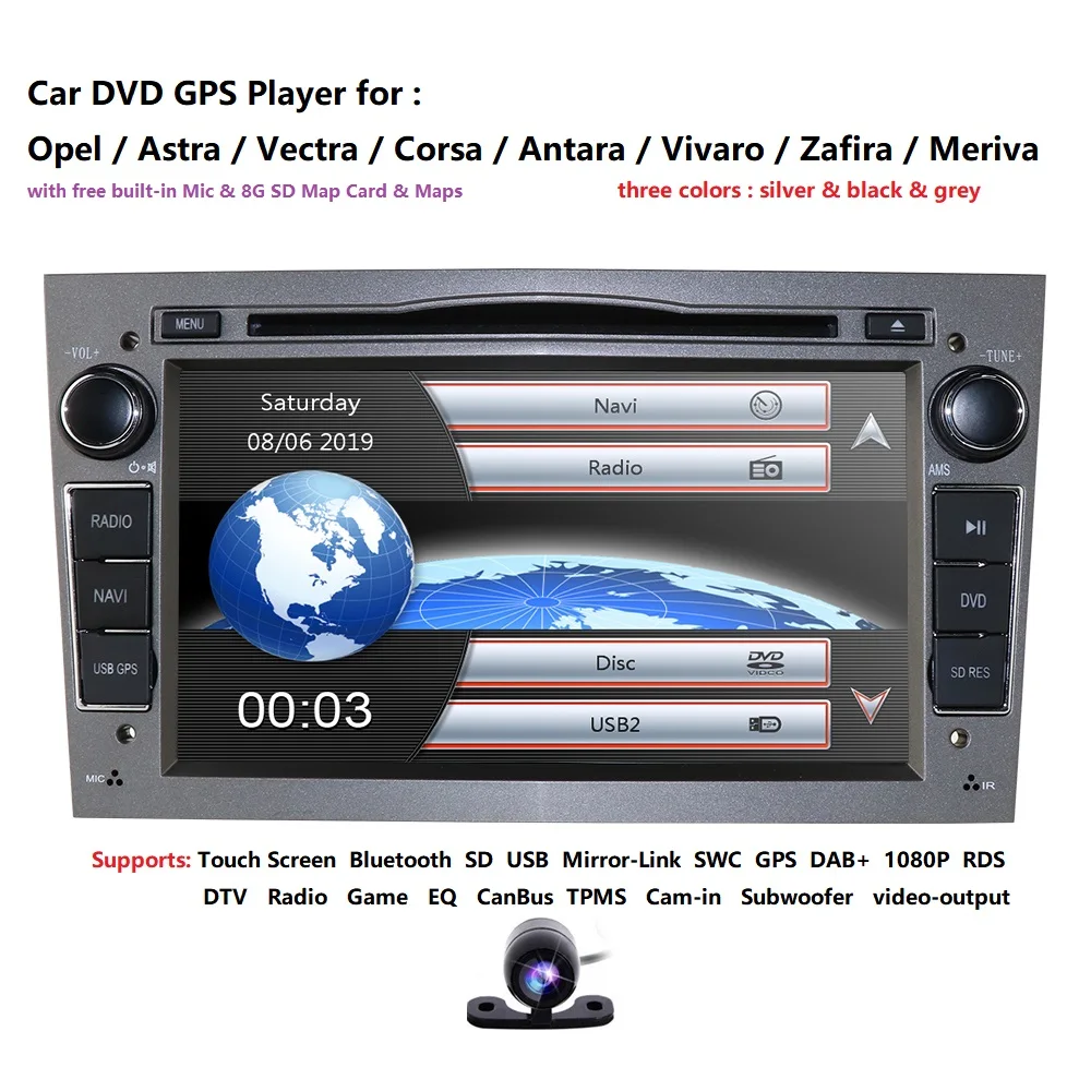 Top 2 din New for Opel ASTRA VECTRA ZAFIRA with Bluetooth Canbus Bluetooth Car Dvd Player Car Radio Wince 6.0 MirrorLink DAB+TPMS PC 2
