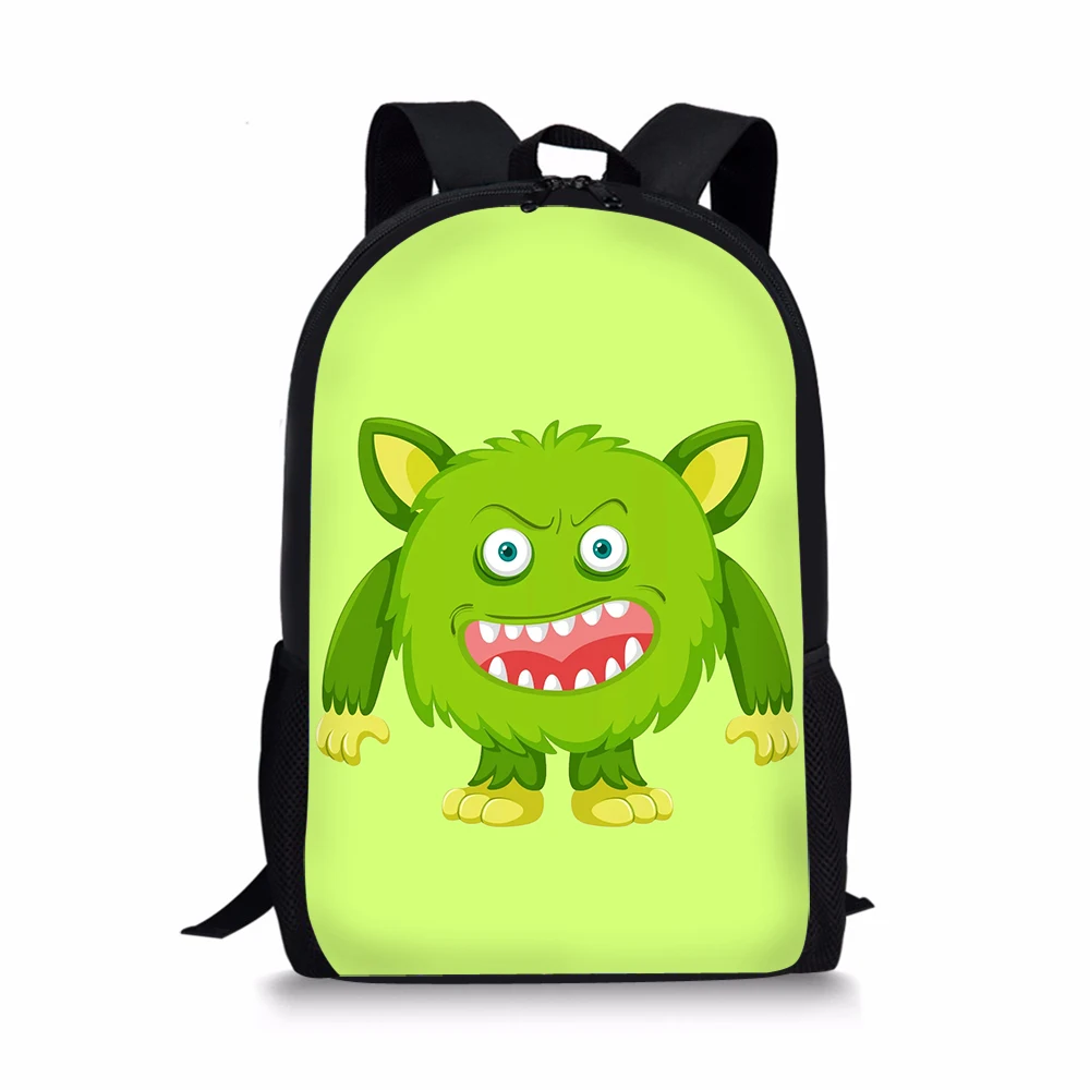 

Anime Cartoon School Bag for Kids Cute Monsters Alien Backpack Children Knapsack Bookbag Students Bagpack Daypack Satchel 2020