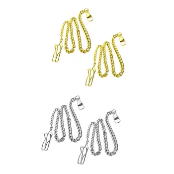 

Retro Style Alloy Pocket Watch Holder Necklace Link Chain for Men Women Gift