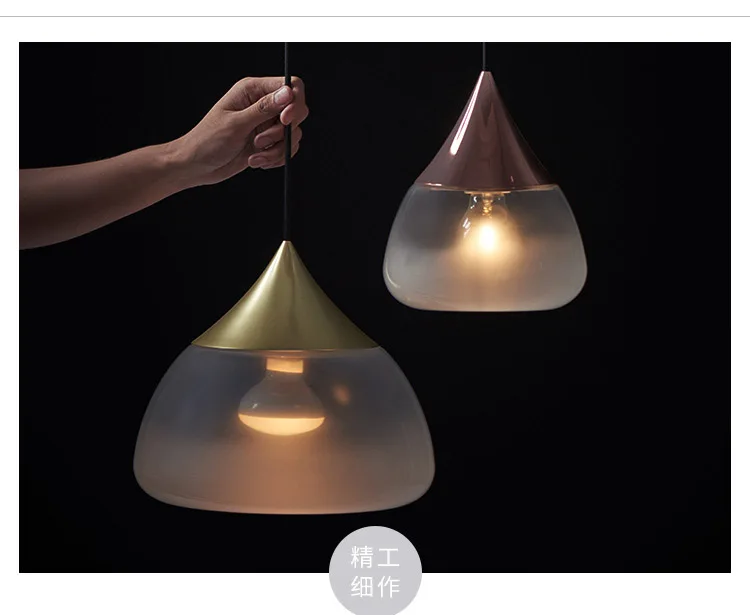 

Clear Simple Creative Glass Lights Bar Coffee Shop Simple Chandelier Iron Droplight Experimental Bottle Lampr Frosted Glass