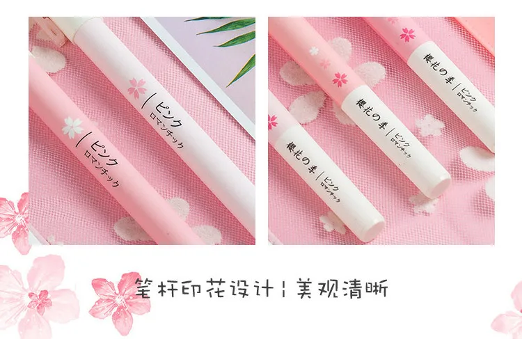 JIANWU 0,38 мм Милая sakura серия гелевых ручек простая креативная нейтральная ручка bullet Journal части школьные принадлежности кавайи