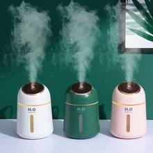 Aromatherapy Humidifier Diffuser 330ml USB Aroma Essential Oil Diffuser Ultrasonic Air Humidifier For Home Office Car Portable