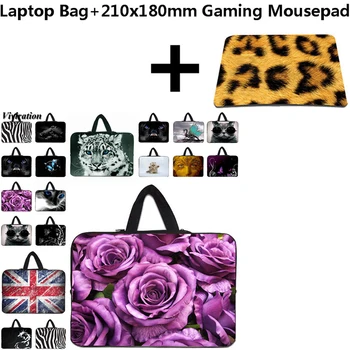 

11.11 Hot Sale Prints Briefcase Computer Bag 15 15.6 17 14 13 12 10 13.3 11.6 Laptop Sleeve Chromebook Case+210x180mm Mousepad