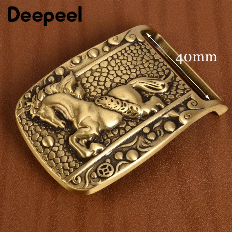 Deepeel 1 шт. Твердый латунный металлический ремень пряжка для мужчин и женщин ремня