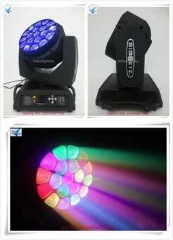 

4/lot LED Big Bee Eye 19x15w Rgbw Beam Led Zoom Moving Head light stage clay paky Wash and beam dmx