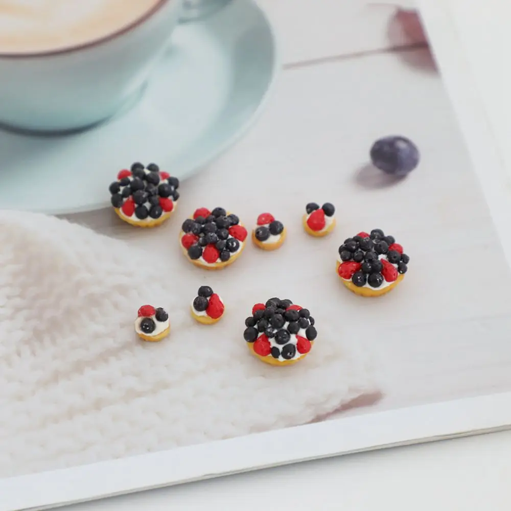 NEW 1:12 Miniature Blueberry Tart for Blyth OB11 BJD Dollhouse Kitchen Play Toys Pretend Food Accessories 4