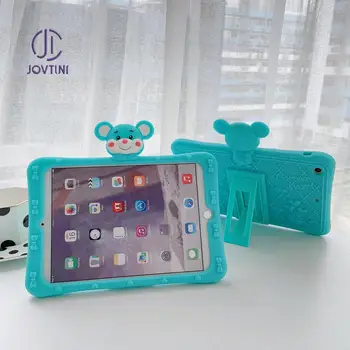 

Silicone Tablet Cover For iPad 9.7 2017 2018 Air Air 2 Pro 9.7 10.2 10.5 Mini 1 2 3 4 5 Mini 2019 Shockproof Tablet stand Case