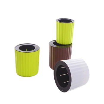 

Self-Watering Flower Pot Plastic Flower Pot Succulent Flowerpot Modern Decorative Planter Pot Home Office Desk Decoration