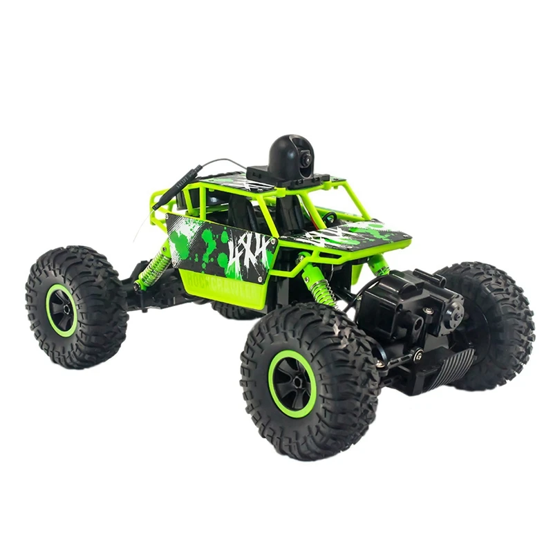 Remote Control Car 1:18 Children'S Electric Off-Road Vehicle High Speed 4Wd 2.4 Ghz Mountain Bike With Camera - Цвет: Green