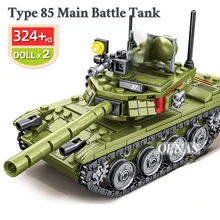 SEMBO Military WW2 Army Action Figures VT4 T34 Z9 Main Battle Tank Vehicle Model Building Blocks Kits Kids Educational Toys Gift