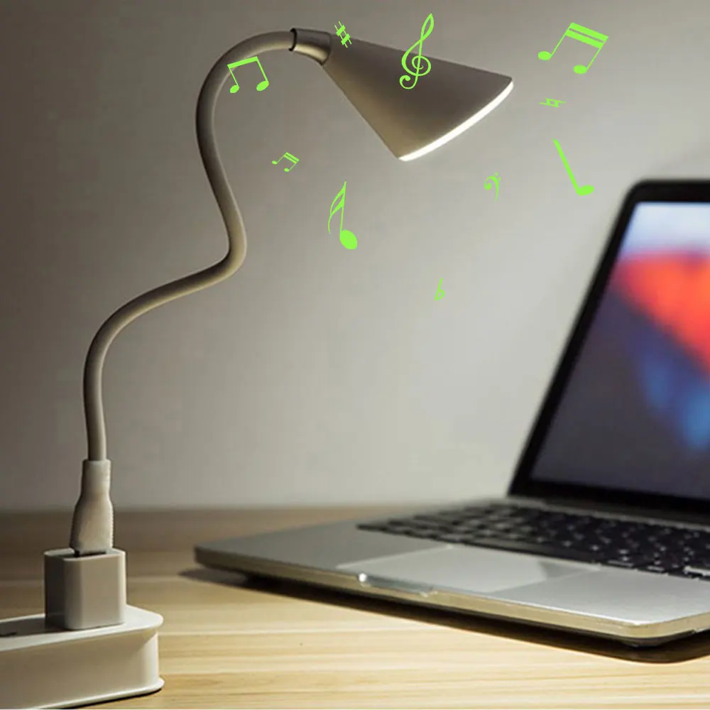 Беспроводной Bluetooth динамик USB книга лампа Музыкальная подставка свет для чтения гибкий Регулируемый портативный светодиодный фонарь для учебы многоцветный