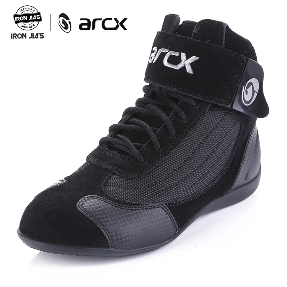 Botas de Moto de Verano Transpirable Motocicleta Equitaci/ón Zapatos de Engranaje de Protecci/ón para Hombres