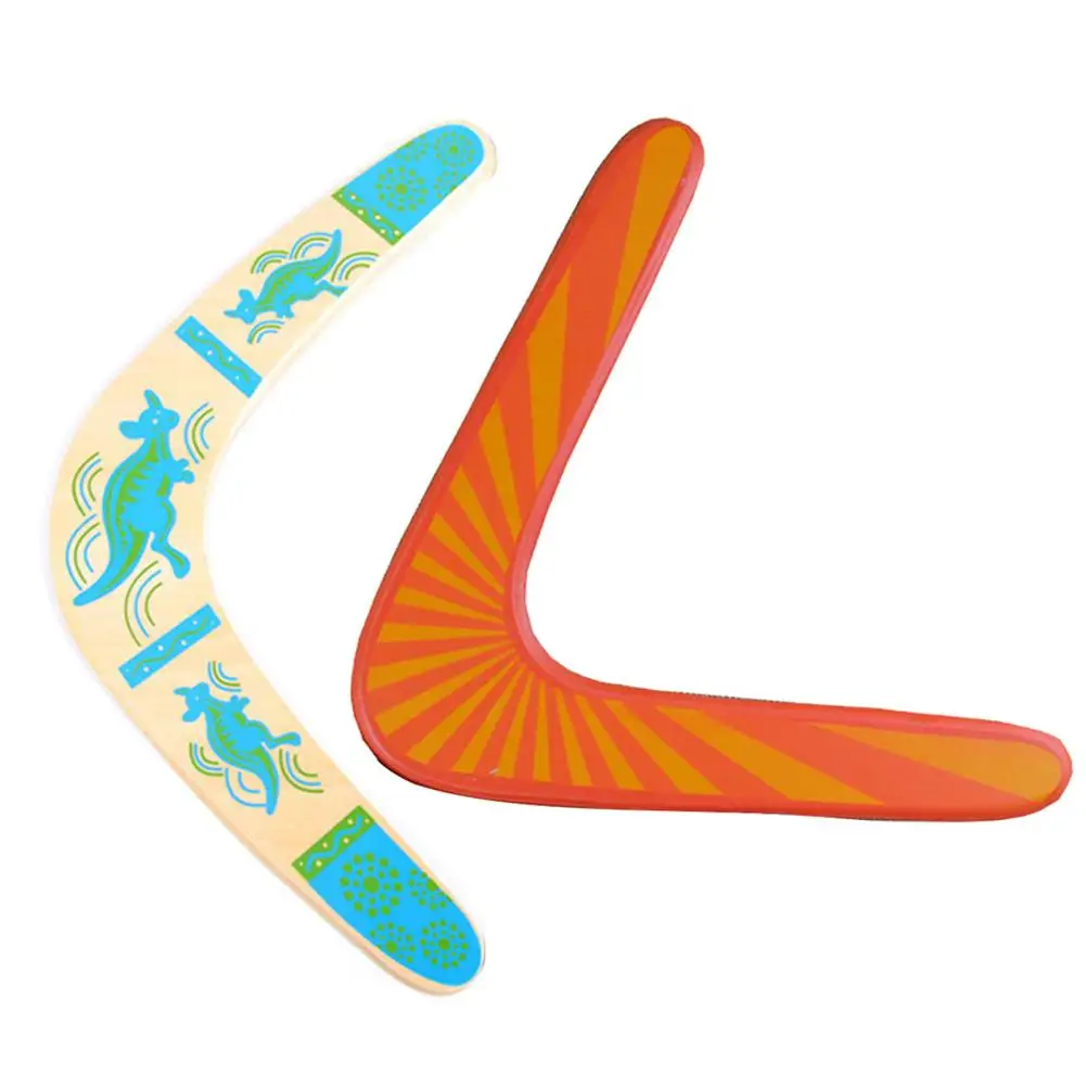 Boomerang-juguete en forma de V con discos de madera voladores, divertido juego interactivo familiar para jugar al aire libre, regalo para niños
