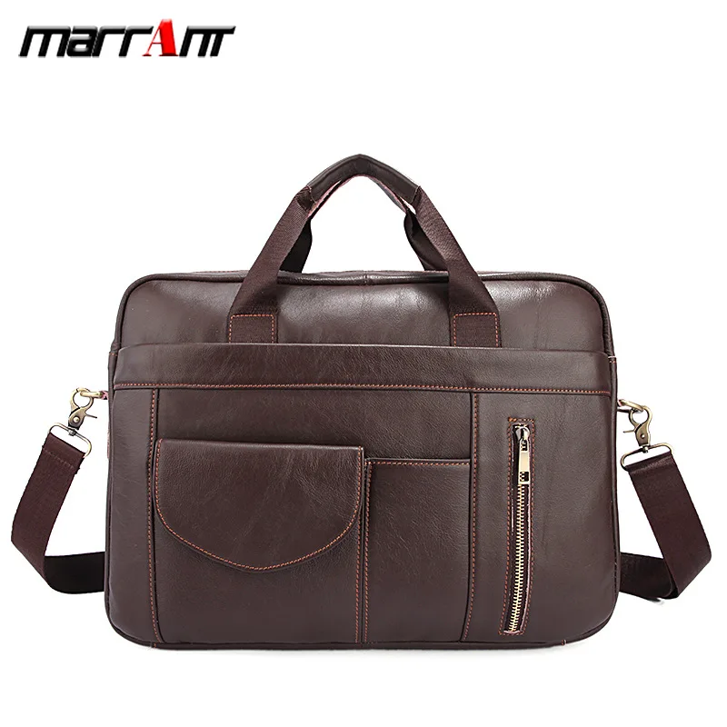 

Business Briefcase Korean version of leather men's casual men's slung handbag leather 6