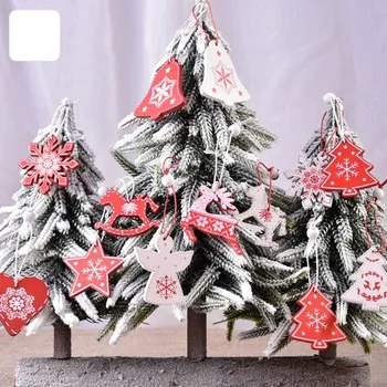 

Christmas Ornament Wooden Hanging Pendants Star Xmas Tree Bell Christmas Decorations For Home Party New Year Navidad