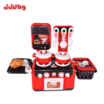 

Ddung Baby Pretend Play Toys Kitchen Set Interesting Music & Light Cook 3Y+ Fireplace Simulation Kids Birthday Gift