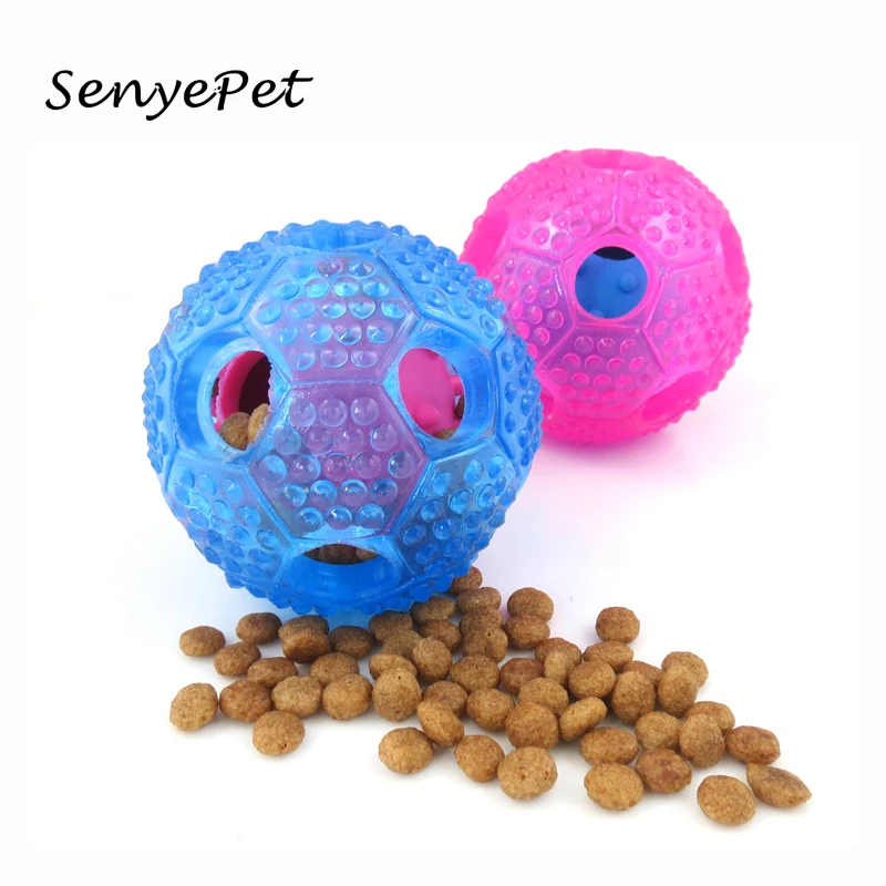 Interactive Dog Cat Food Treat Ball Pet Shaking Leakage Food Container