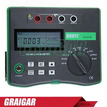 

Duoyi DY4106 Digital Micro ohm meter Resistance Tester Isoelectric Connecting Resistance Tester With Temperature Compensation
