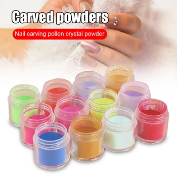 

Hot Neon Pigment Crystal Powders for Nail Polish Nail Art Decoration Professional Nail Accessory t6