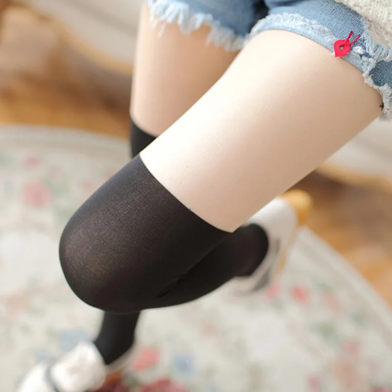Sexy Medias Lace Up Long Knee Socks Women Over Knee Thigh High Stockings Fashion Ladies Girls Warm Sexy Blend Tights Black White