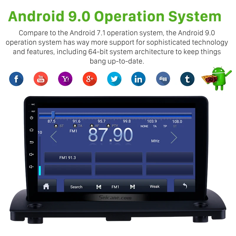 Seicane 2 ГБ + 32 Android 9 0 автомобиль радио GPS мультимедиа для Volvo XC90 2004 2014 дюймов