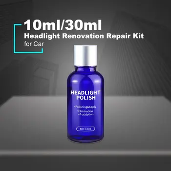 

10ml/30ml Car Headlight Renovation Repair Kit Repair Spray Polishing Coat Repair Car UV Lights Polishing Tool Headlight Cleaning