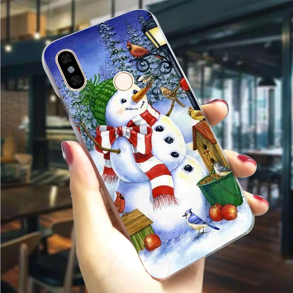 K2561602 Чехол для телефона для Xiaomi mi CC9 Рождественский Снеговик крышка mi A1 A2 Lite 5X6X6 8 9 Lite 9se mi x 2S mi 9T Pro CC9E A3 Pro F1 - Цвет: K2561602