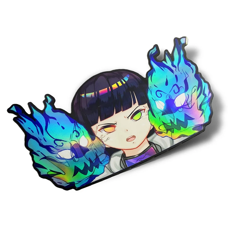 Мультяшные автомобильные наклейки 1 шт. 13 см x 7 8 аниме Hinata Peeker JDM граффити глаз