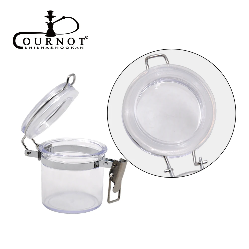 

HONEYPUFF Portable Transparent Acrylic Tobacco Spice Air-tight Storage Tank Multi-purpose Vacuum Sealed Tobacco Storage Containe