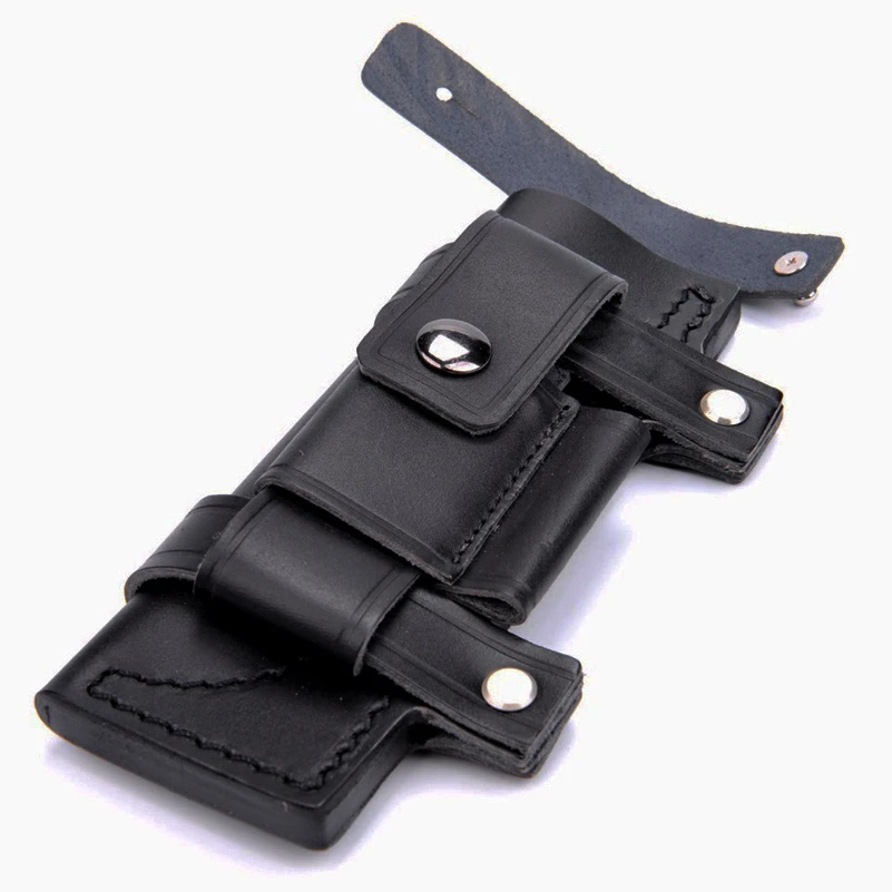 Straight Man-made Leather Knife Sheaths Survival Belt Sheath Scabbard Suit 6 Inches Fixed Knife For Hiking Climbing