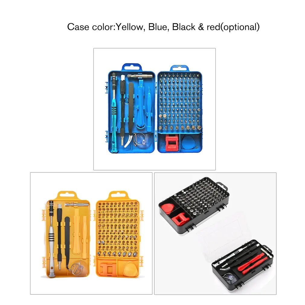  110 In 1 Präzision Schraubendreher Kit Zubehör Set für iPhone Laptop PC Uhr CR-V Stahl Mini DIY Han