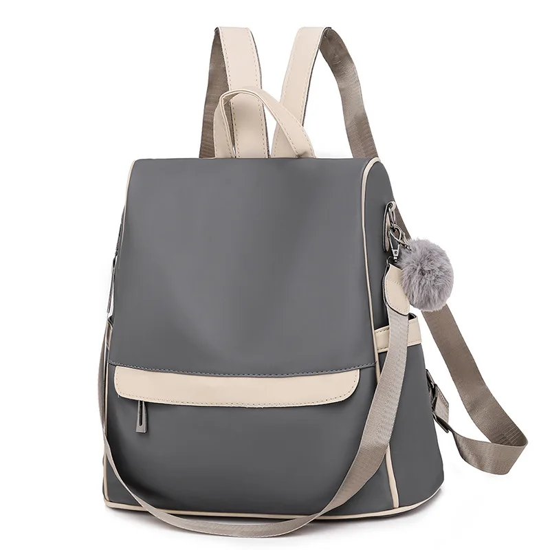 

Anti Theft Backpack Women 2020 New Pu Large Capacity Schoolbag Solid Color Simple Multifunctional One Shoulder Purse