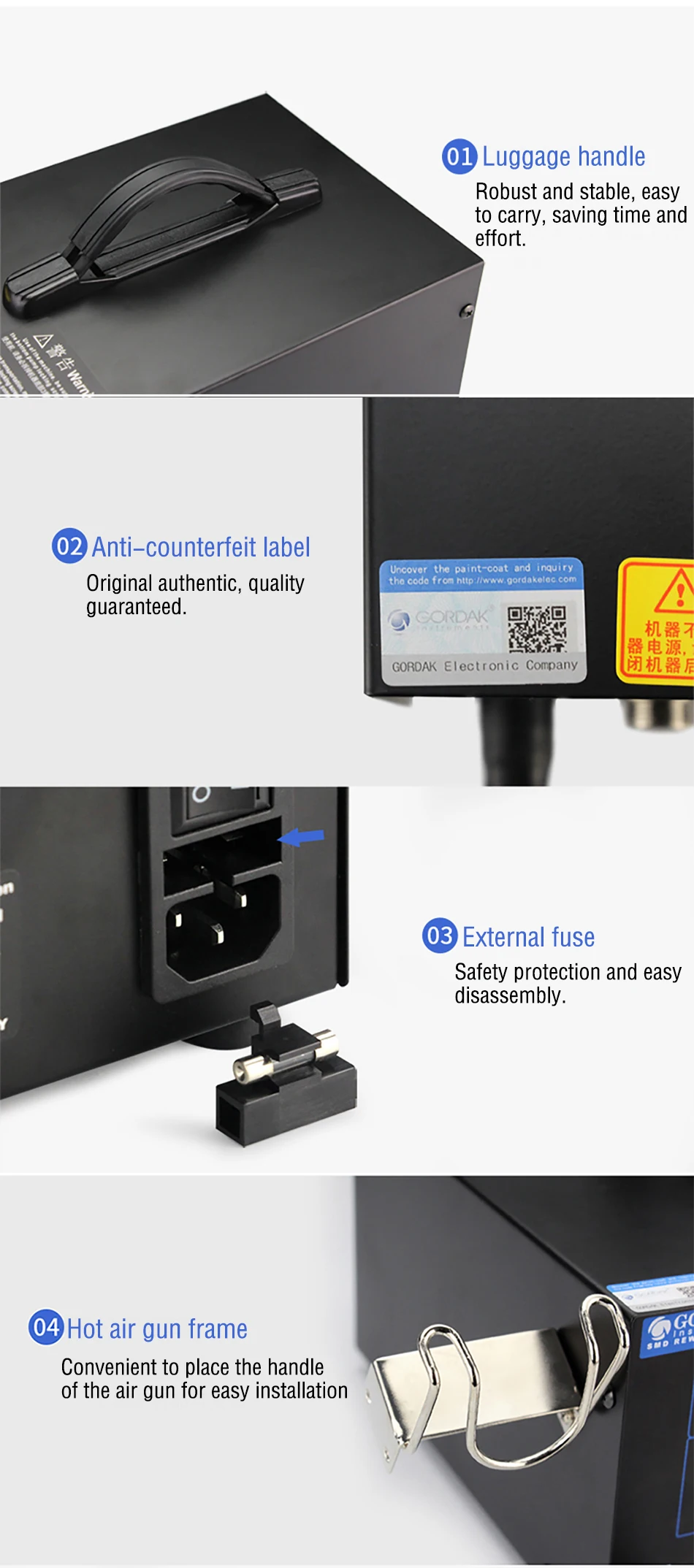 display digital para smd componente reparação solda