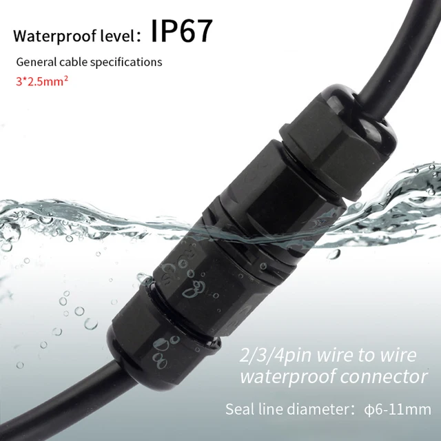 IP68 Waterproof Connector 400V 25A 6-11mm 2/3/4Pin Electrical Screw Type Connectors Electronics Power supply 8725e789368d2f24e083c6: 2P|3P|4P