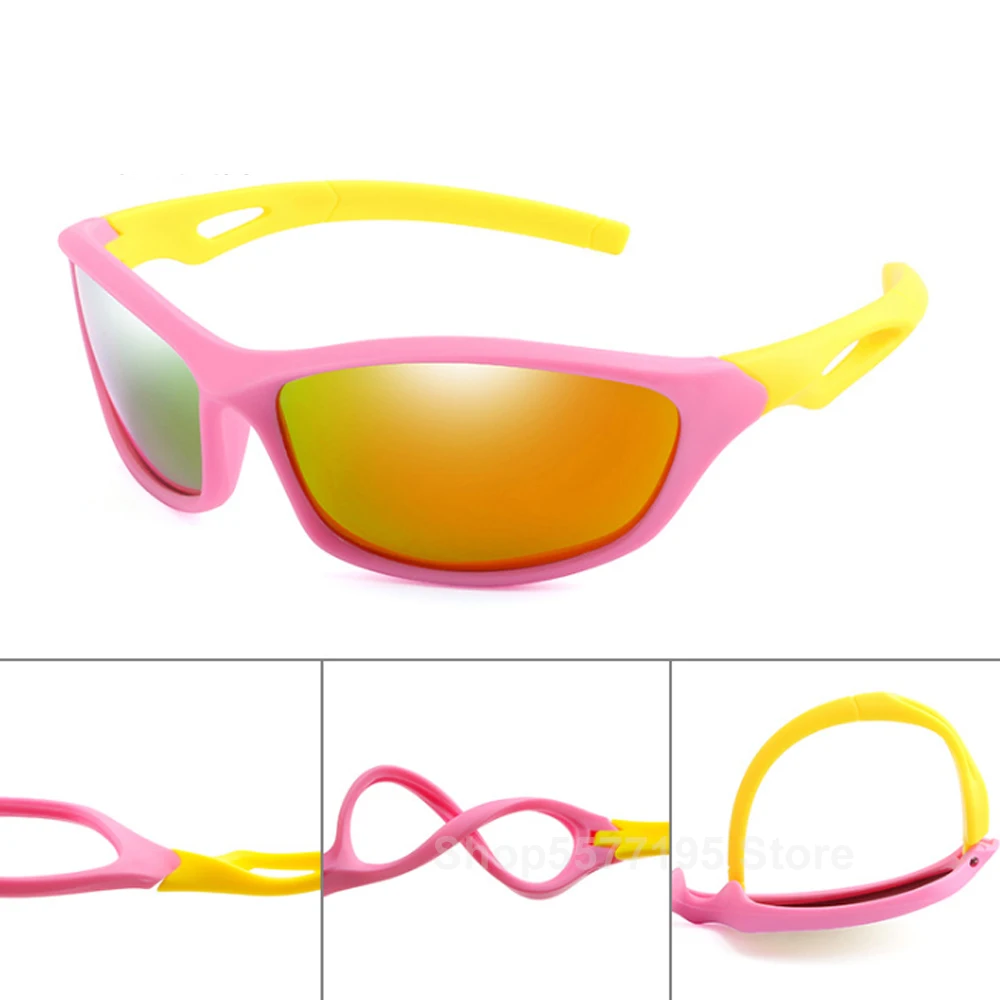 

Brand Design Kids Polarized Sunglasses Vintage Boys Girls Square Coating Sun Glasses UV400 Eyewear Child Shades Gafas de sol