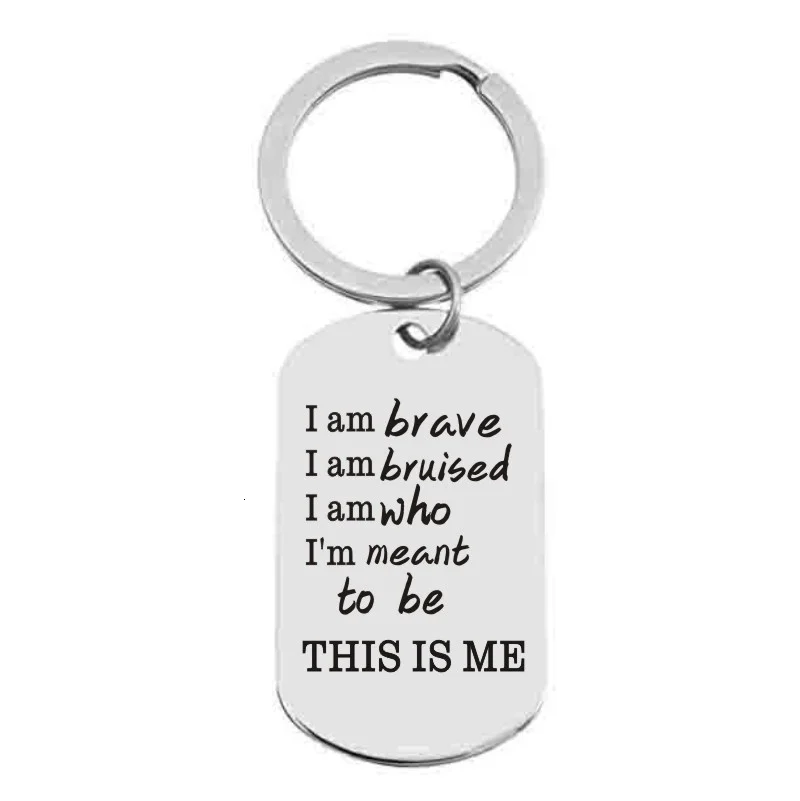This Is Me Keychain Necklace The Greatest Showman Musical Song Lyrics Quote Pendant | Украшения и аксессуары